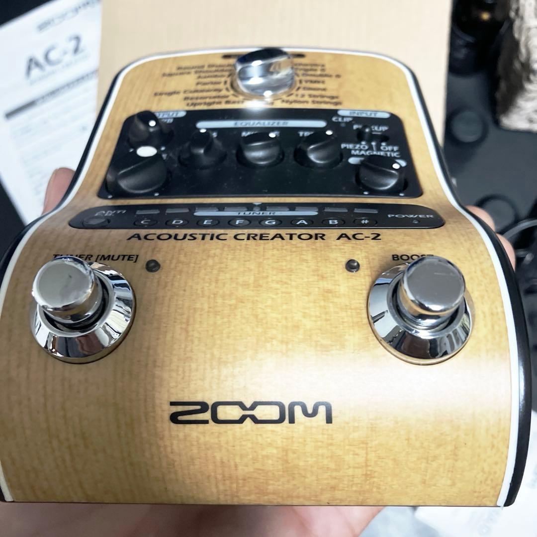 ZOOM ACOUSTIC CREATER AC-2 アコギ　エフェクター ZOOM AC-2 Acoustic Creator アコースティックギター用プリアンプ