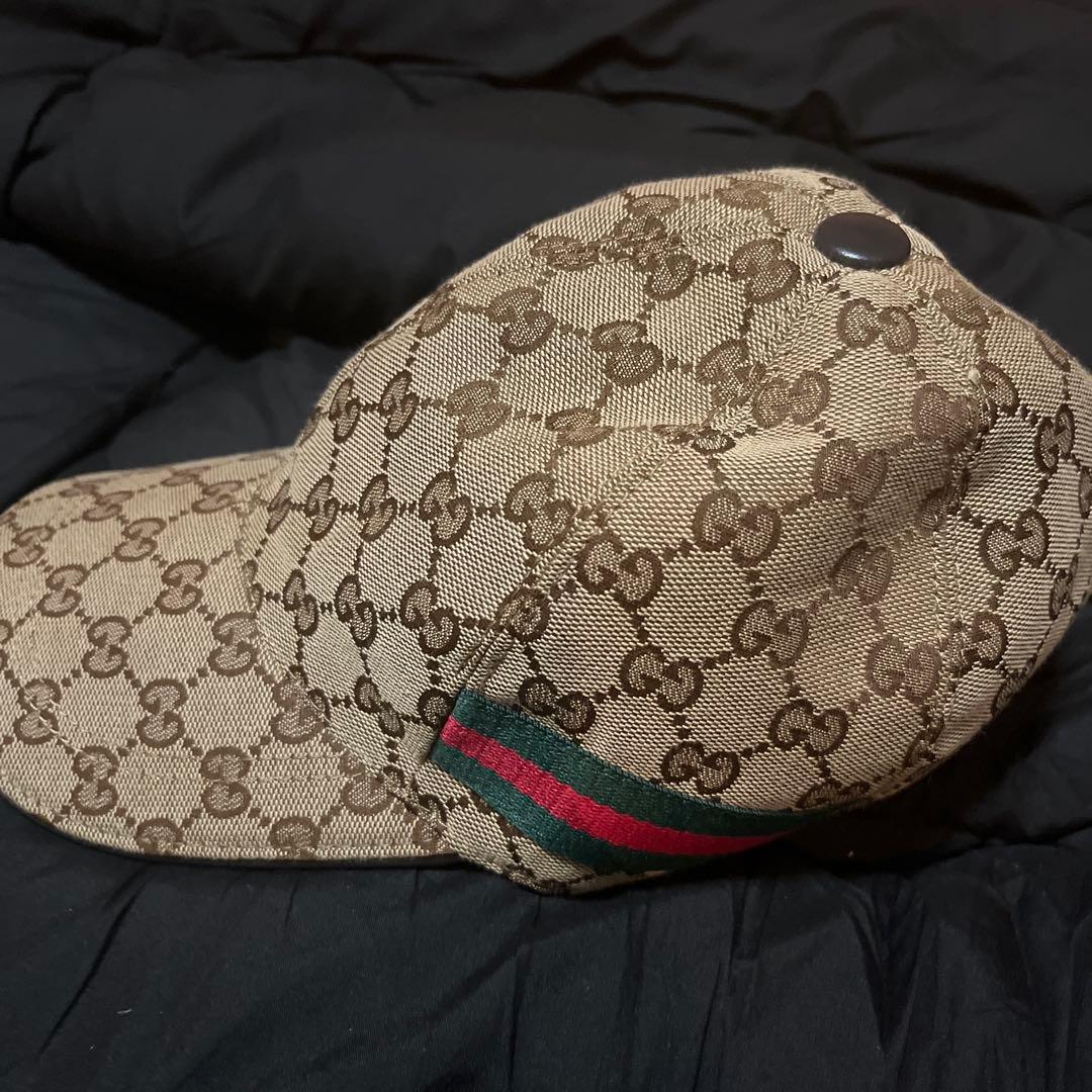 GUCCI GGパターン キャップ ベージュ