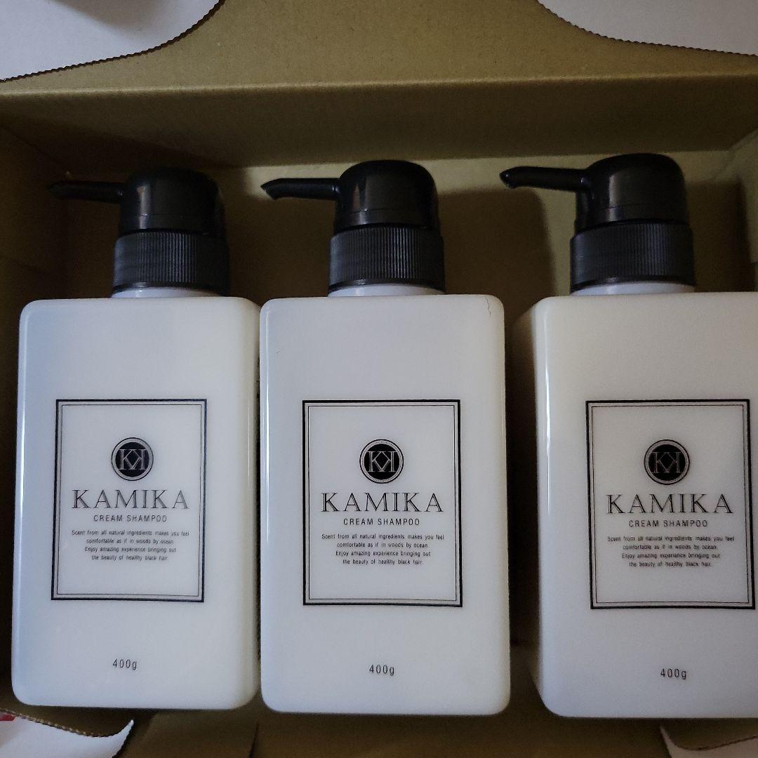 KAMIKA カミカクリームシャンプー 400g 3本セット KAMIKA 公式 シャンプー カミカ 3本 クリームシャンプー 髪と頭皮を