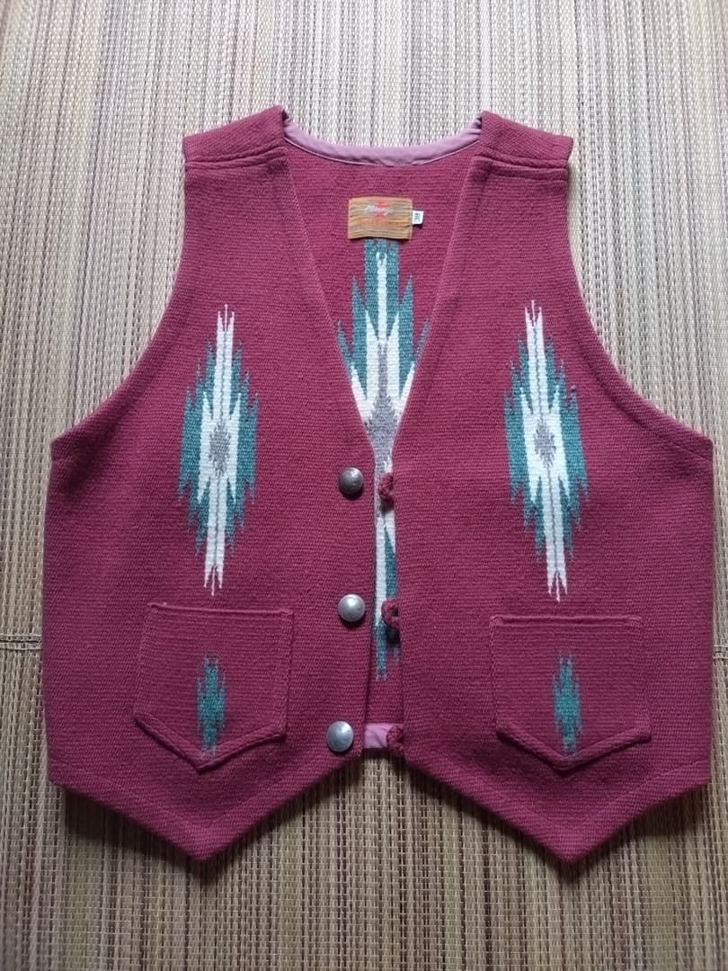 センチネラ チマヨ・ベスト '70 旧タグ 貴重 美品 中古・古着通販】CENTINELA (センチネラ) チマヨベスト ブラック