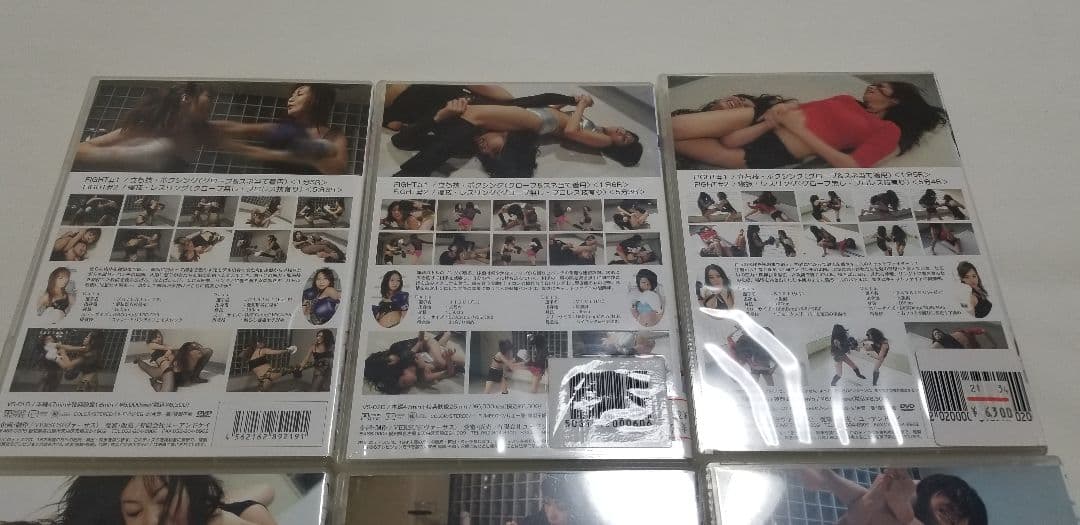 闘う女は美しい 新品5 中古1 合計6本セット 女子格闘技 定価3万6000円