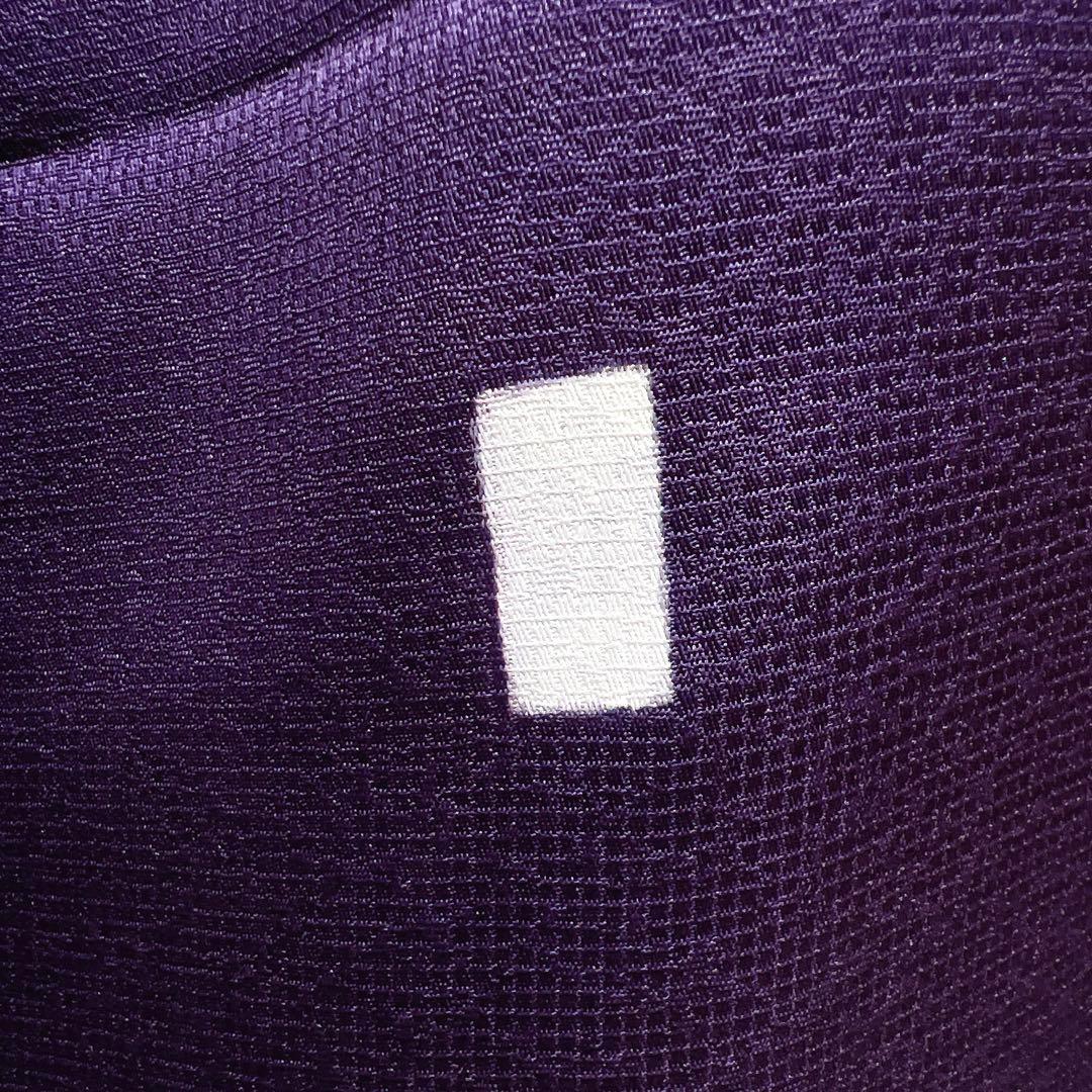 訪問着 藤の花 格子地紋 パープル 着物 025k - メルカリ