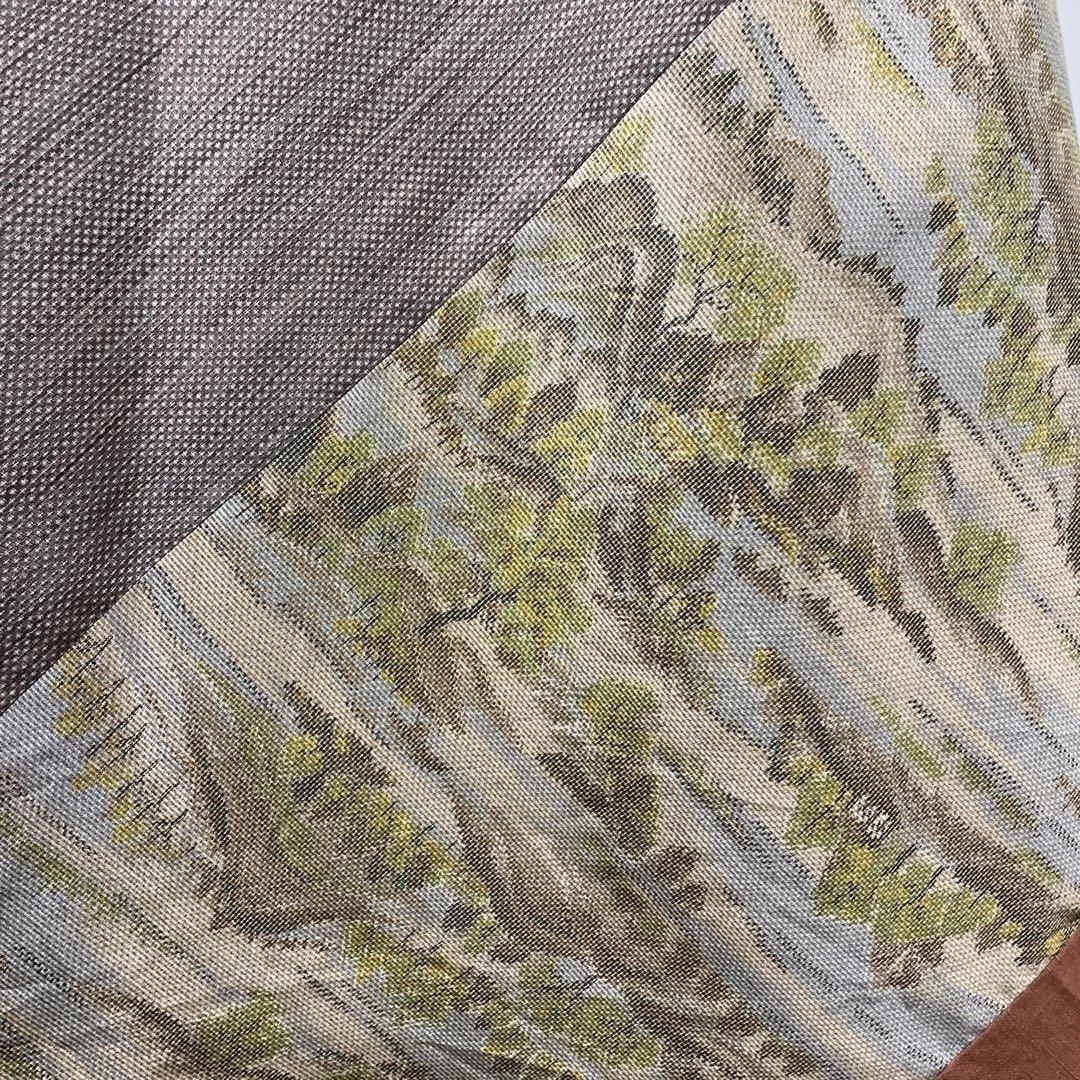 着物ワンピーステントラインマキシ丈《15》紬や大島紬等M〜L