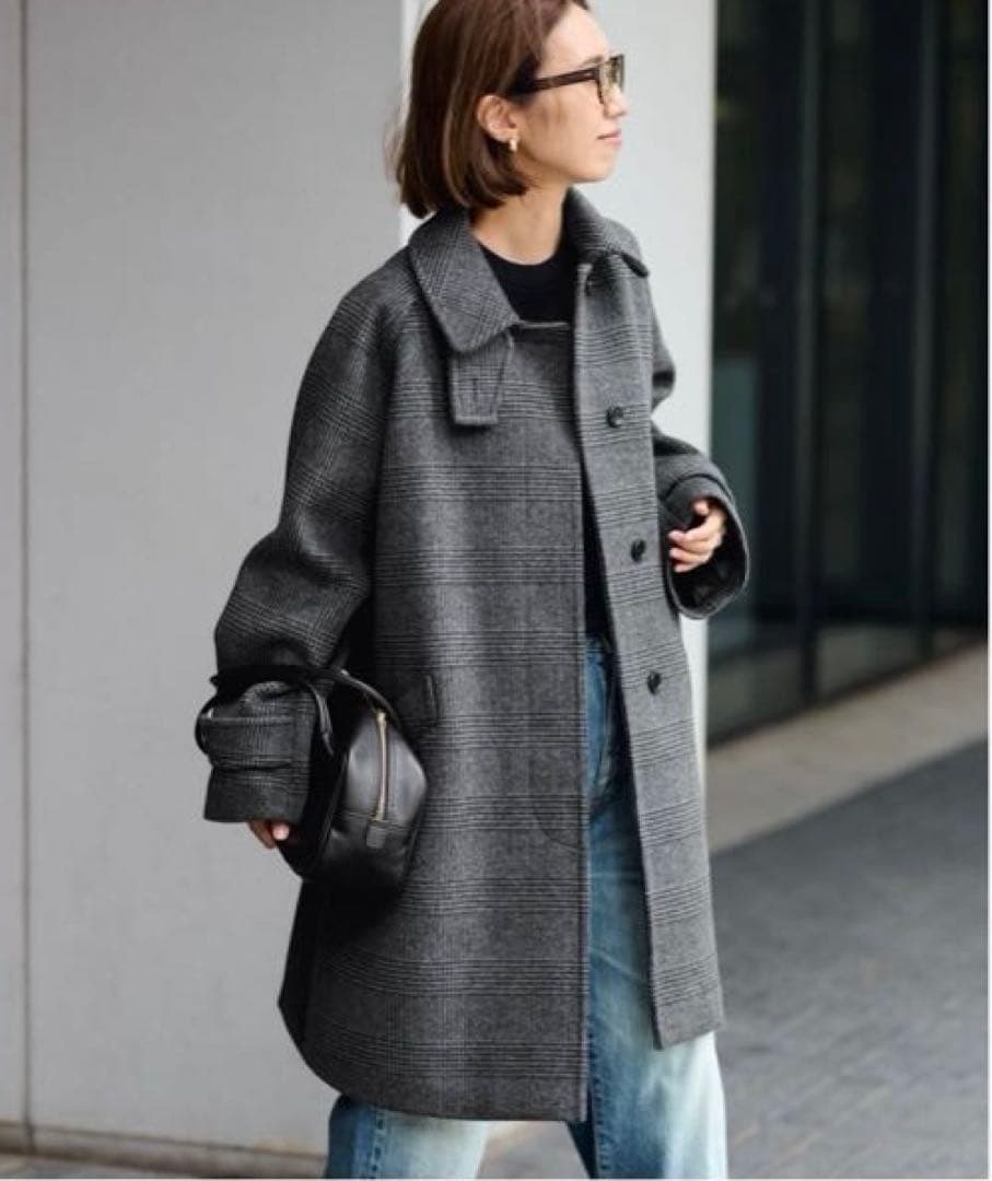 新品タグ付き　フレームワーク　ラムウールMIXシャルムバルカラーコート　36 FRAMeWORK（フレームワーク）の「ラムウールMIXシャルムバルカラー