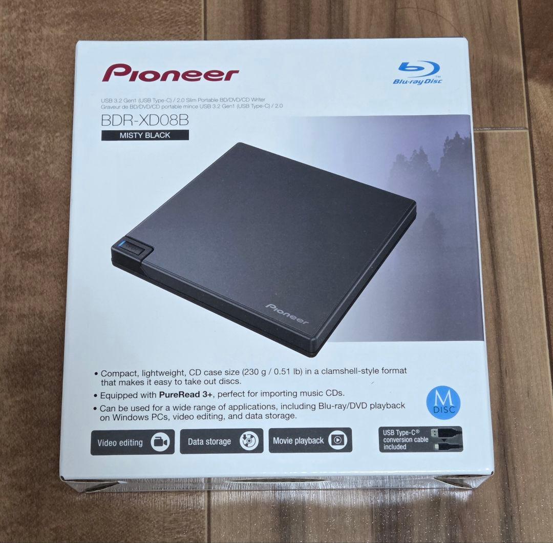 Pioneer BDR-XD08B 外付け BDドライブ Amazon.co.jp: パイオニア 外付けブルーレイドライブ BDR-XD08B USB