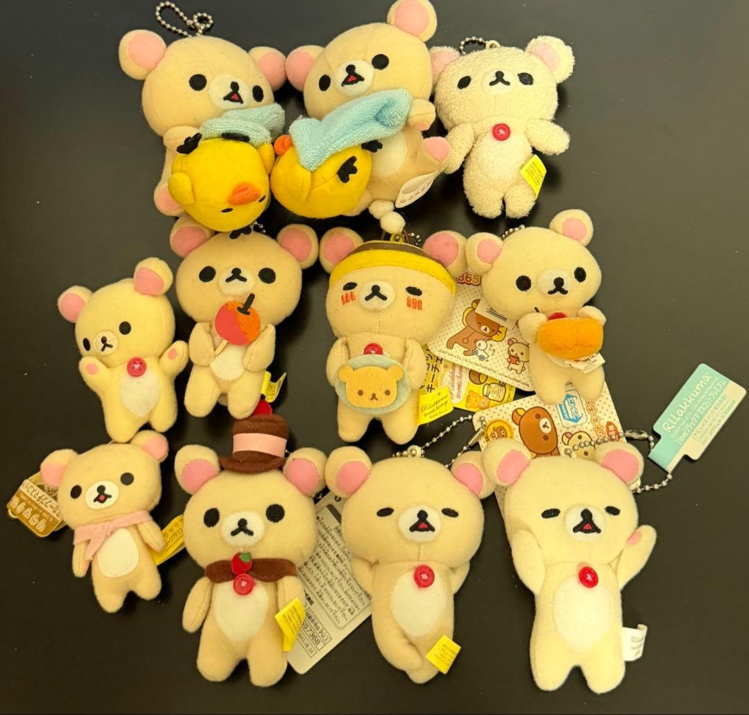 コリラックマ　マスコットぬいぐるみ11個セット Amazon.co.jp: リラックマ コリラックマ スーパーもーちもちぬいぐるみ