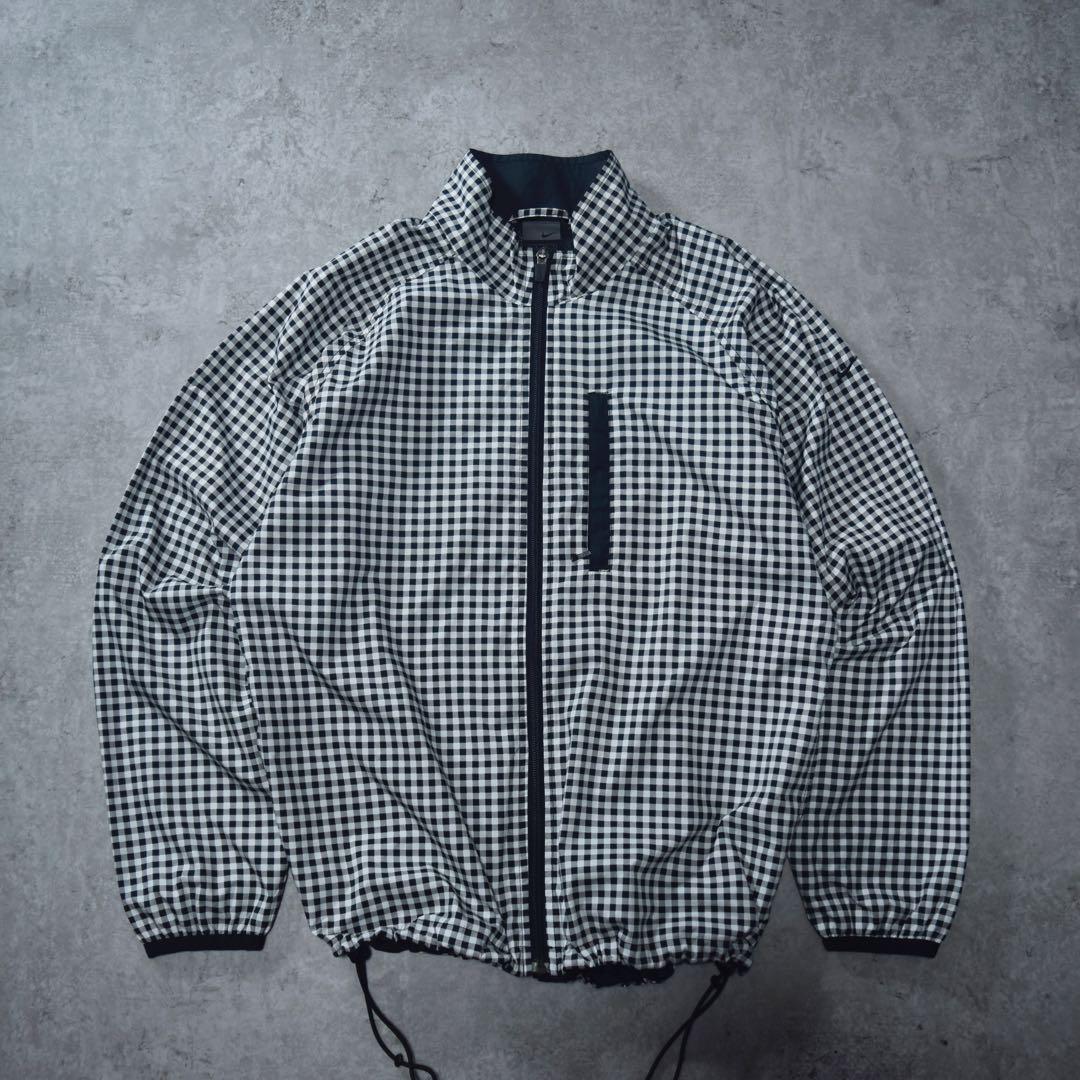 00s NIKE ナイロンジャケット チェック柄 clima-fit テック - メルカリ