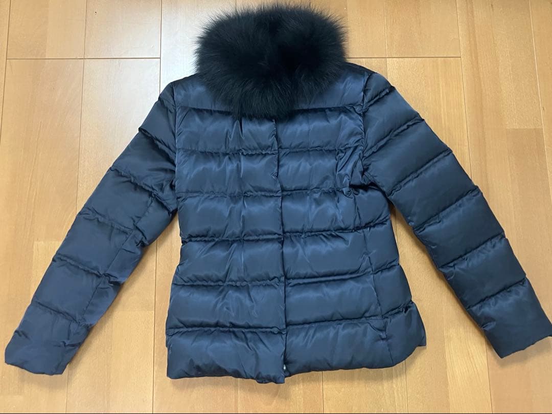 PRADA ブラック ネイビー ダウンジャケット 38