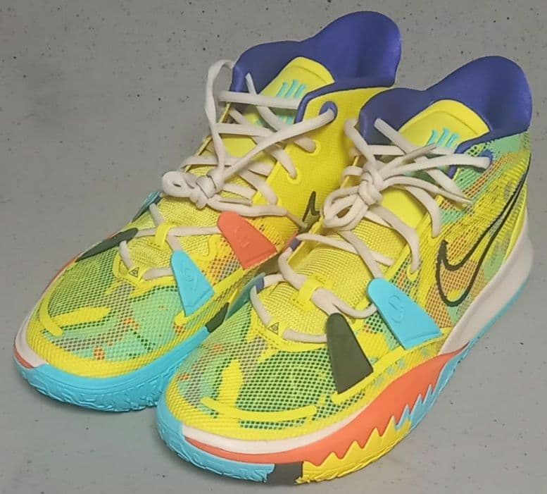 NIKE KYRIE 7 Yellow バスケットシューズ 30cm RARE NIKE Kyrie 7 '1 World People' Yellow Strike Black Mens Size
