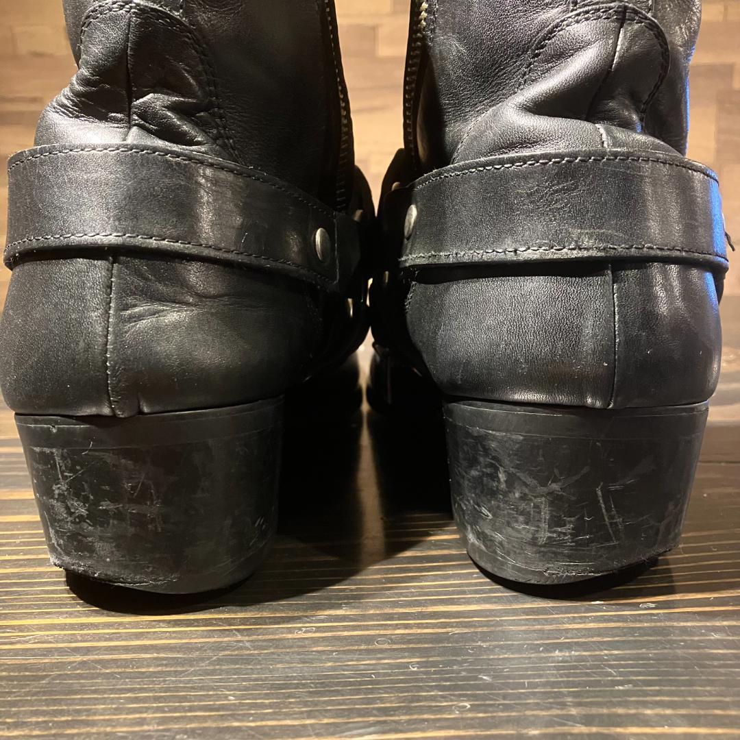 whoop-de-doo　ヒールブーツ　リングベルト/本革/厚底　26.5cm