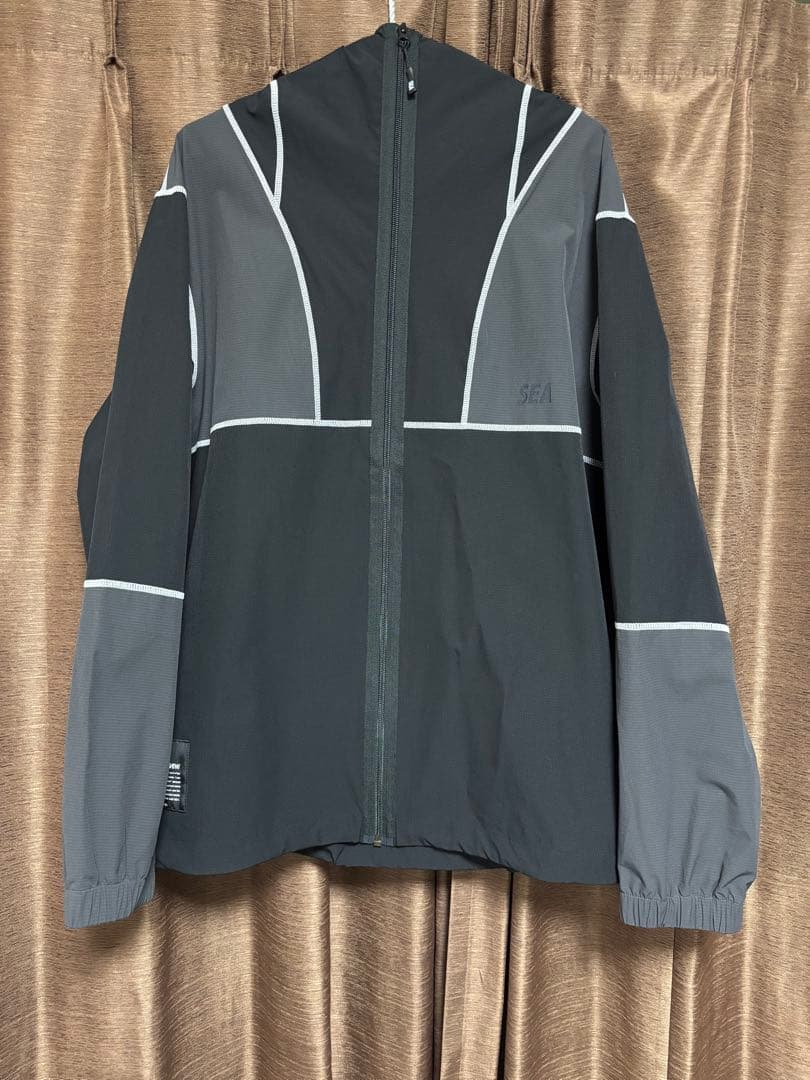 未使用　ナイロンジャケット フード付き WIND AND SEA WIND AND SEA◇ナイロンジャケット/M/ナイロン/BLK/WDS-O-FTK-25-Q1-JK