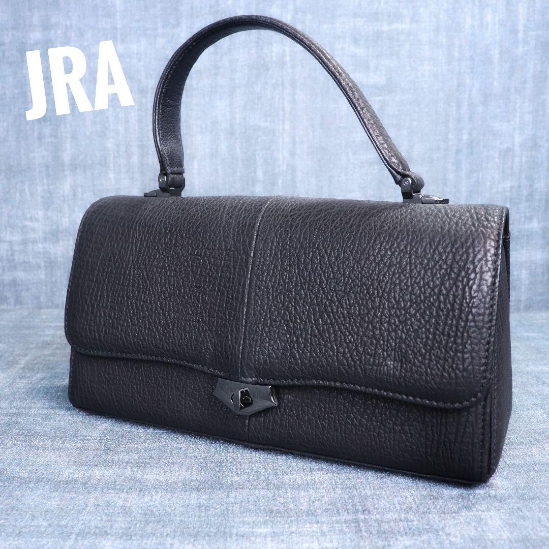 G2182【極美品】JRA認定 シャークスキン 鮫革 ハンドバッグ 冠婚葬祭 ☆美