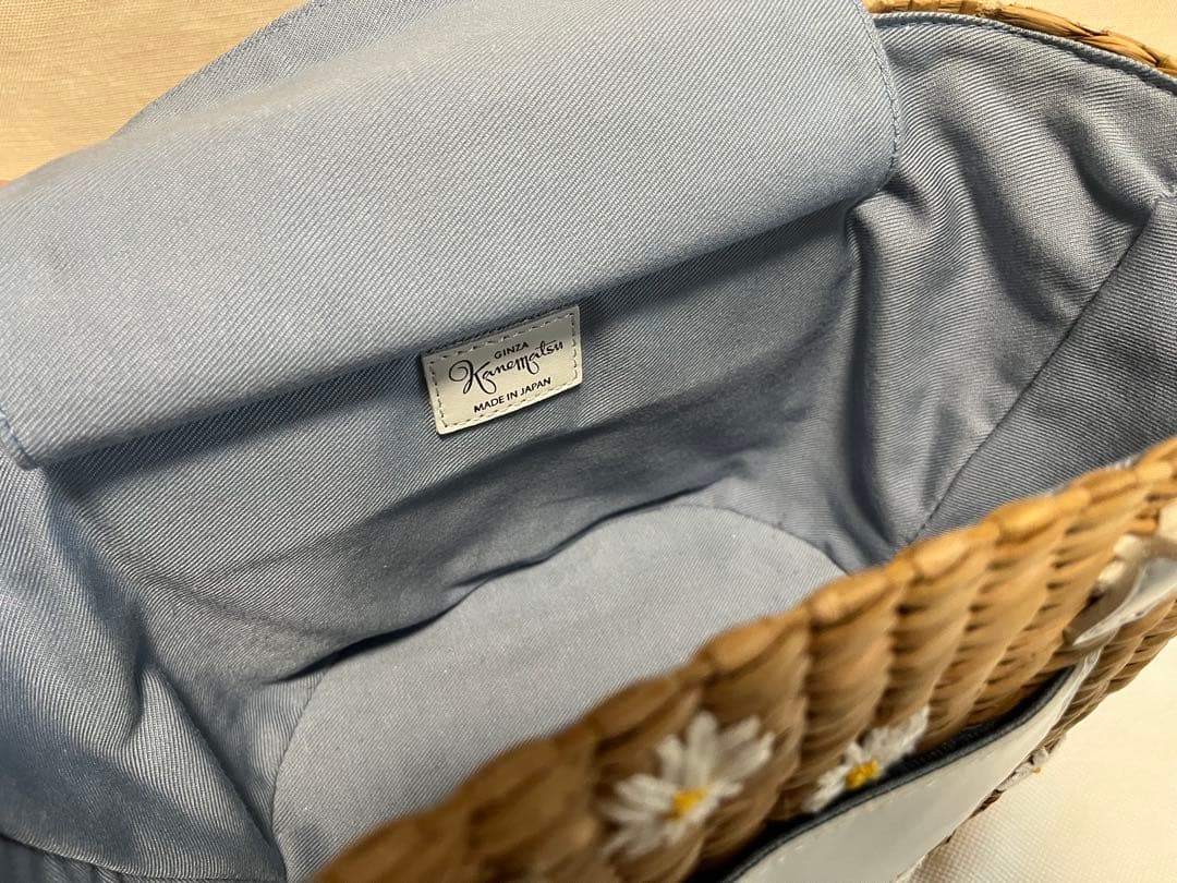 カネマツ デイジー刺繍 かごバッグ - メルカリ