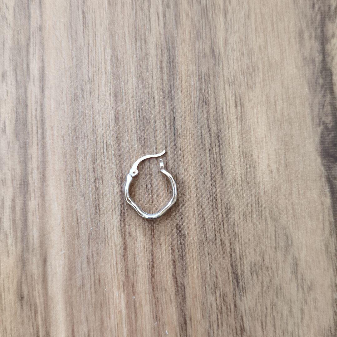 【SALE❗️】ete エテ　フープピアス片耳 ete エテ ピアス フープ ミストピンクゴールド ギフト☆国内発送