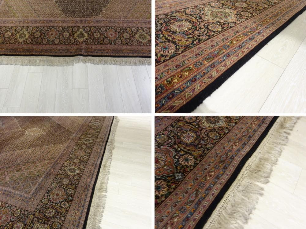 ペルシャ絨毯 タブリーズ産 ウール 500×346 トルコ絨毯 シルク100％