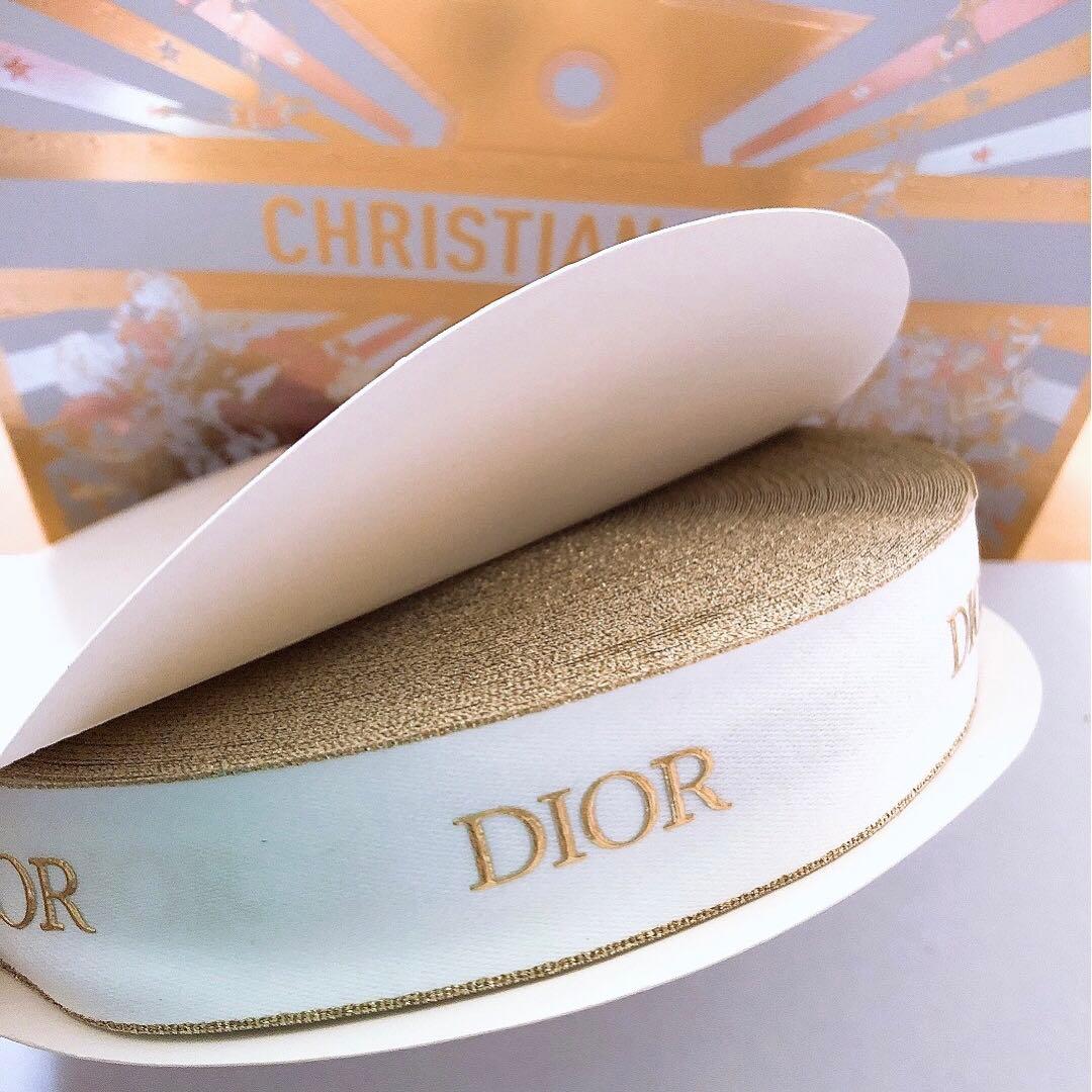 DIOR リボン1ロール50m 2024年 クリスマス Christian Dior - Dior/2024ホリデークリスマスラッピングリボン【幅3
