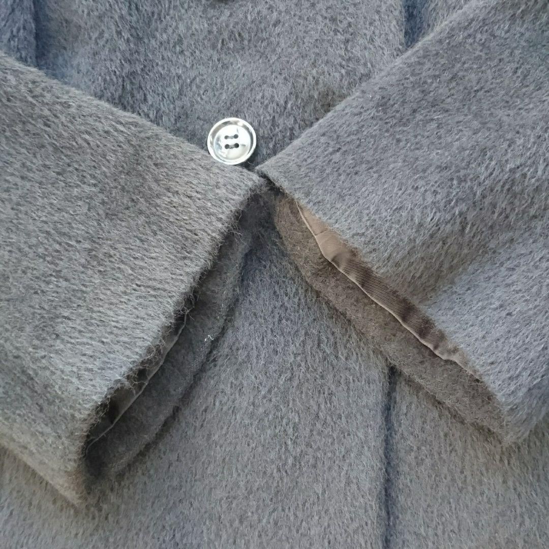 大人キュート♪ボールジィBALLSEY ふわふわアルパカシャギージャケット黒