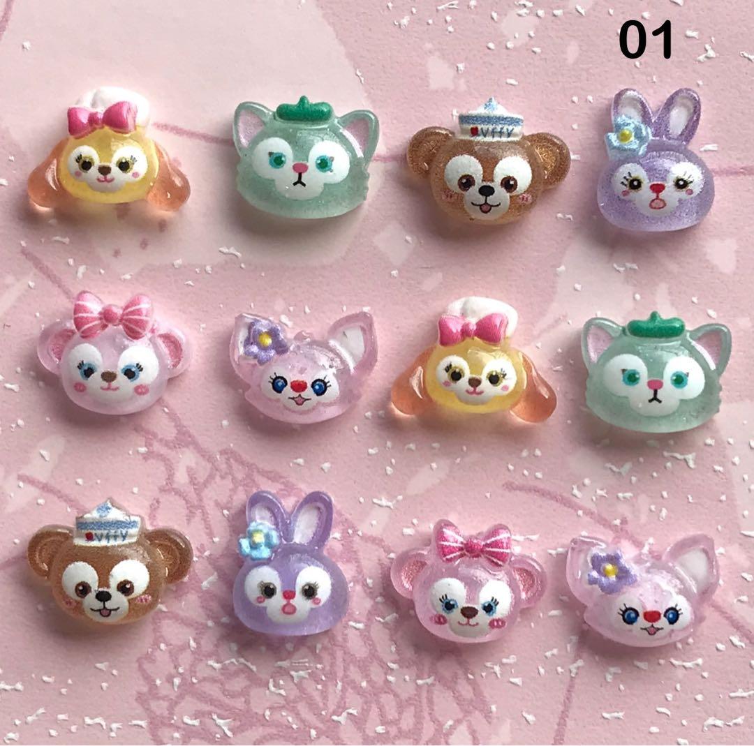 ディズニー ネイルパーツ ダッフィーフレンズ 12個♡ - メルカリ