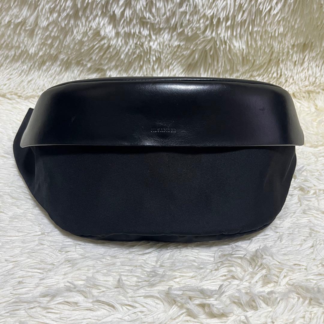 【美品】JIL sander LID BELT バッグ ブラック JIL SANDER（ジルサンダー） ボディバッグ Lid Belt Bag ミディアム
