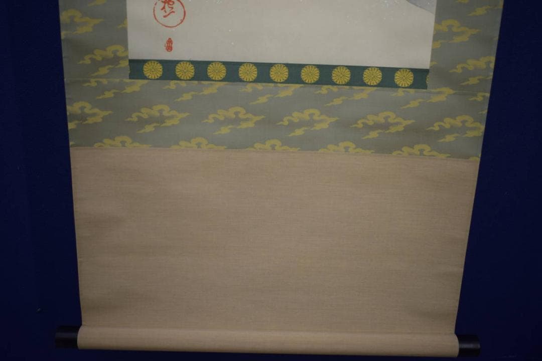 複製/酒井抱一/檜啄木鳥図/工芸/桐共箱付/布袋屋掛軸HJ-586 - メルカリ