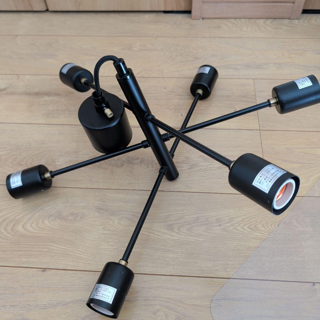 ニトリ 6灯 ペンダントライト セイス BK 274P-6 ＊電球付属無し - メルカリ