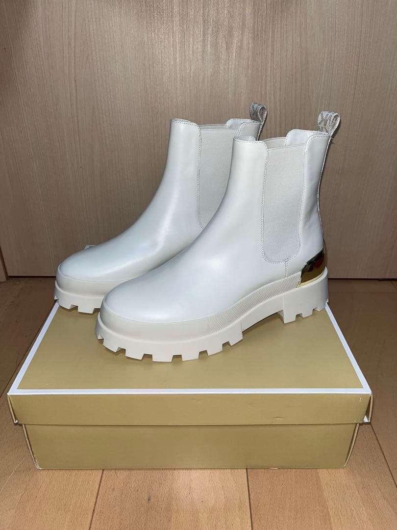 MICHAEL KORS レザー&ロゴ チェルシーブーツ MICHAEL KORS（マイケルコース） ブーツ RIDLEY CHELSEA/リドリー