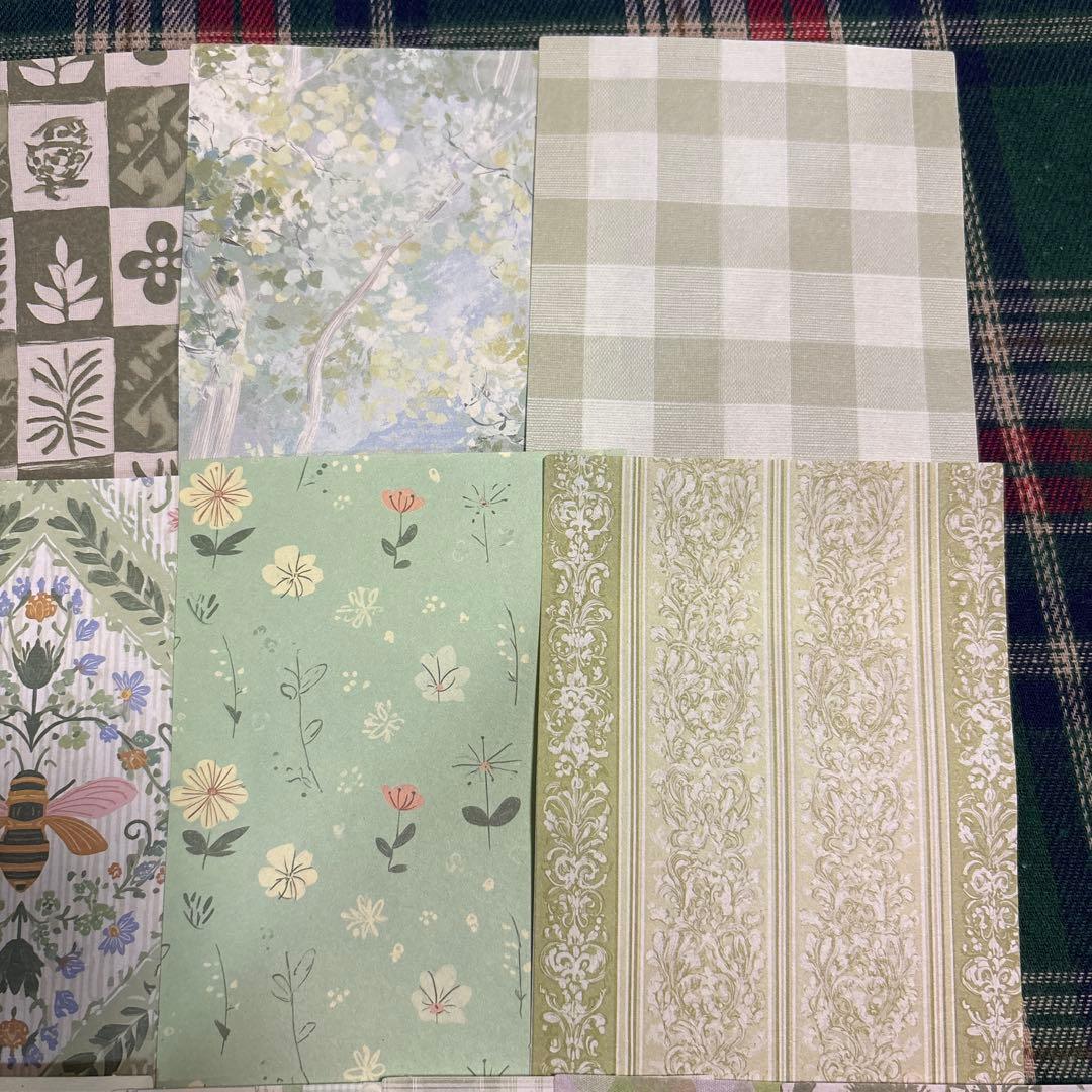 602コラージュ 緑 セット まとめ 素材 日記 紙もの おすそ分け - メルカリ