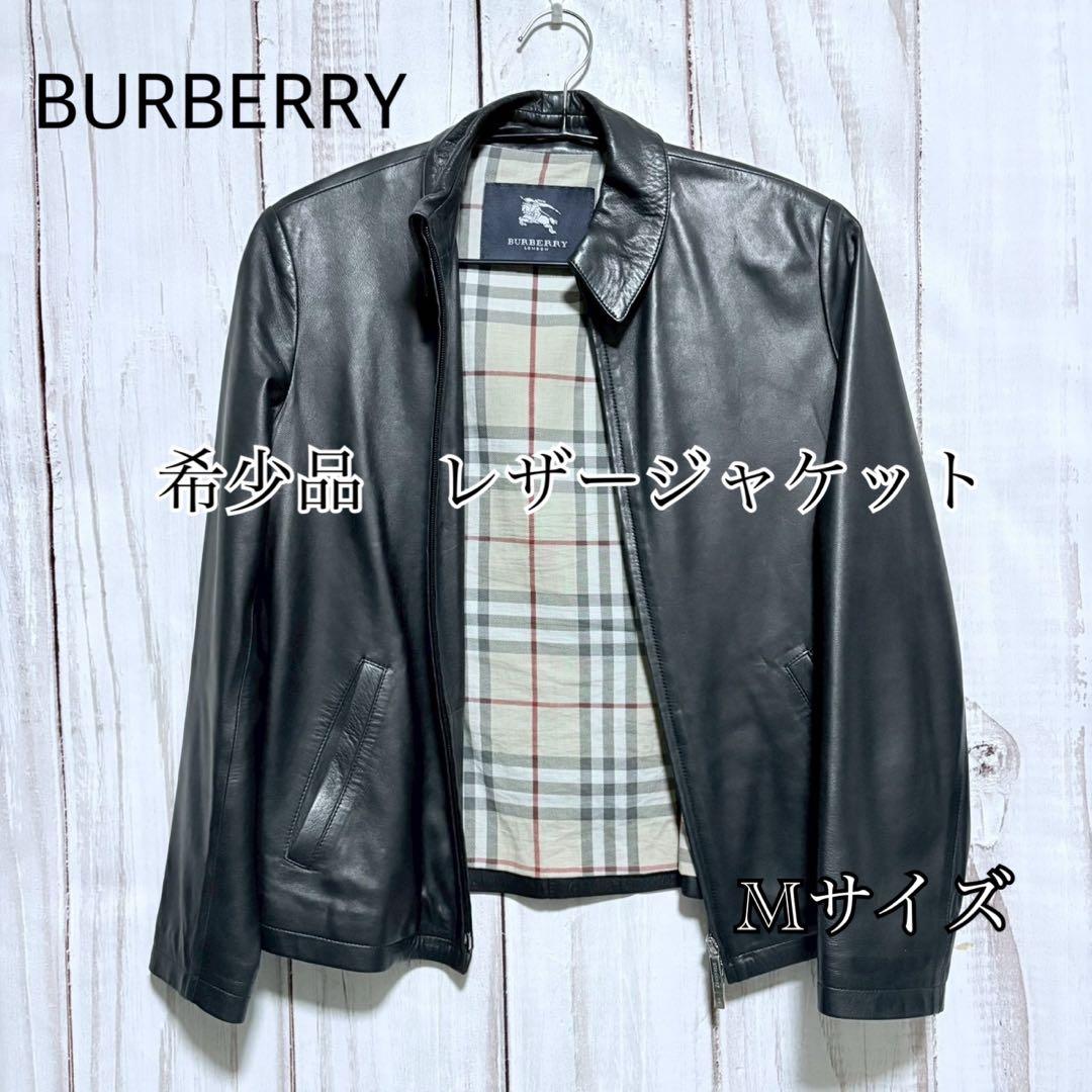 BURBERRY 本革 レザージャケット ノバチェック S〜Mサイズ - メルカリ