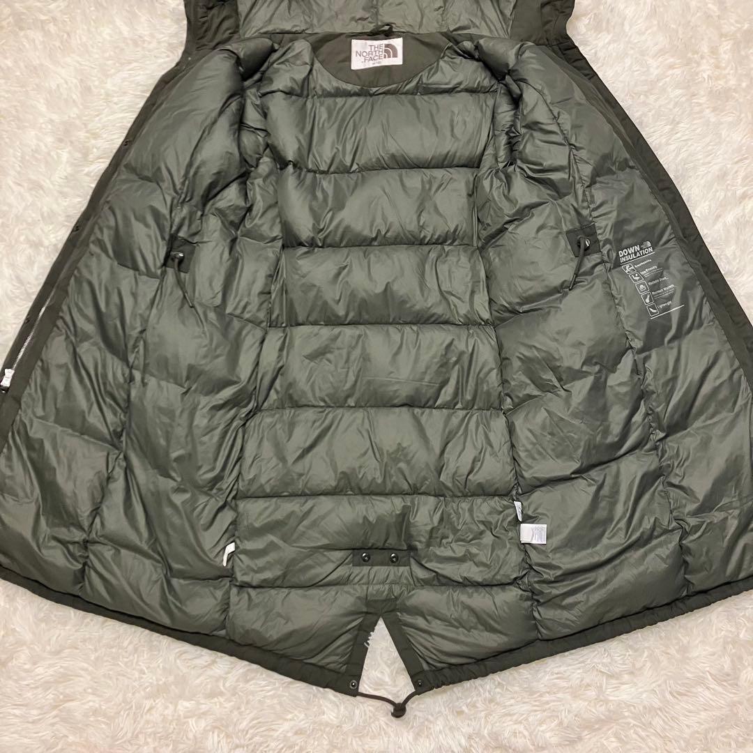 《珍品人気早い者勝ち》レディースノースフェイスモッズダウンコートホワイトレーベル