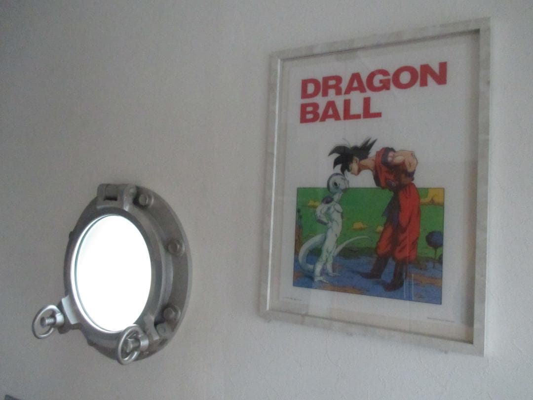 鳥山明◎ドラゴンボール 309話扉絵ビジュアルボード◎悟空フリーザ額縁
