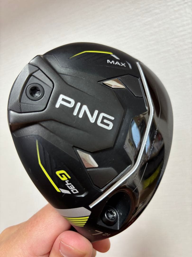 【希少品】PING G430 MAX 7W 21° ツアークローム75R G430 G430マックスフェアウェイウッド 7W [21] ツアー2.0 クローム 75