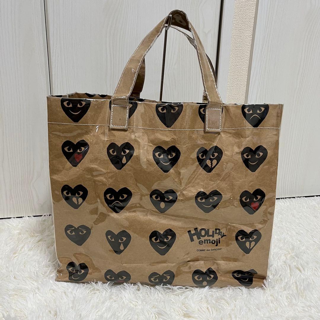 コムデギャルソン PVC トートバック　紙袋　プレイ 日本を代表する国内ブランド【COMME des GARCONS/コムデギャルソン