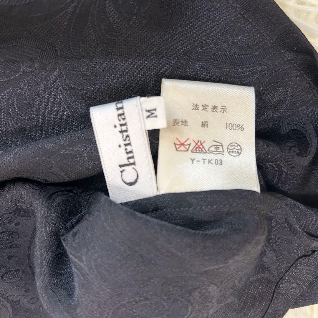 Christian Dior】 CD シルク100% バックボタン ブラウス - メルカリ