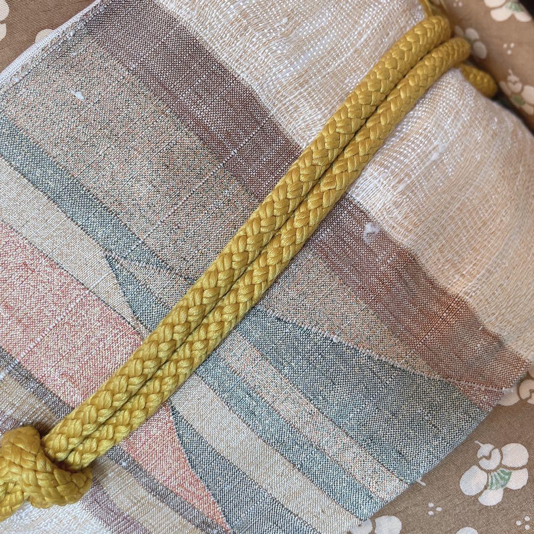 紬　フルセット　横見梅　小梅　小紋　かわいい　バチ衿　着物　H6