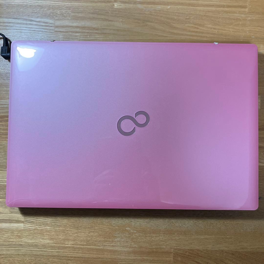 希少 美品 富士通LIFE BOOK サクラピンク SSD500GB｜富士通FMVパソコン