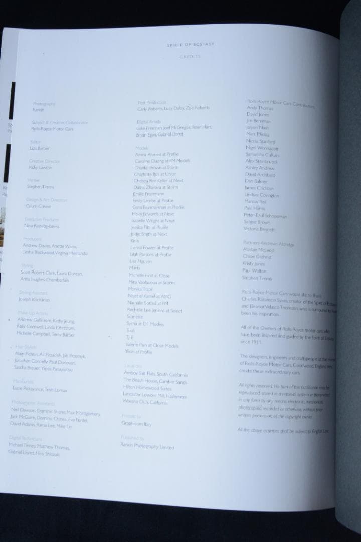 Rankin:Spirit of Ecstasy｜★★大幅に再々値下げしました