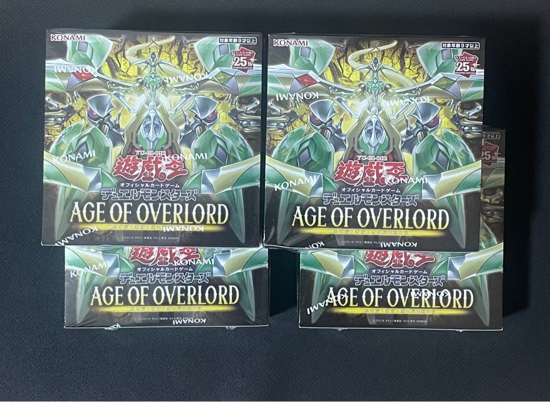 遊戯王AGE OF OVERLORD 4BOX シュリンク付き