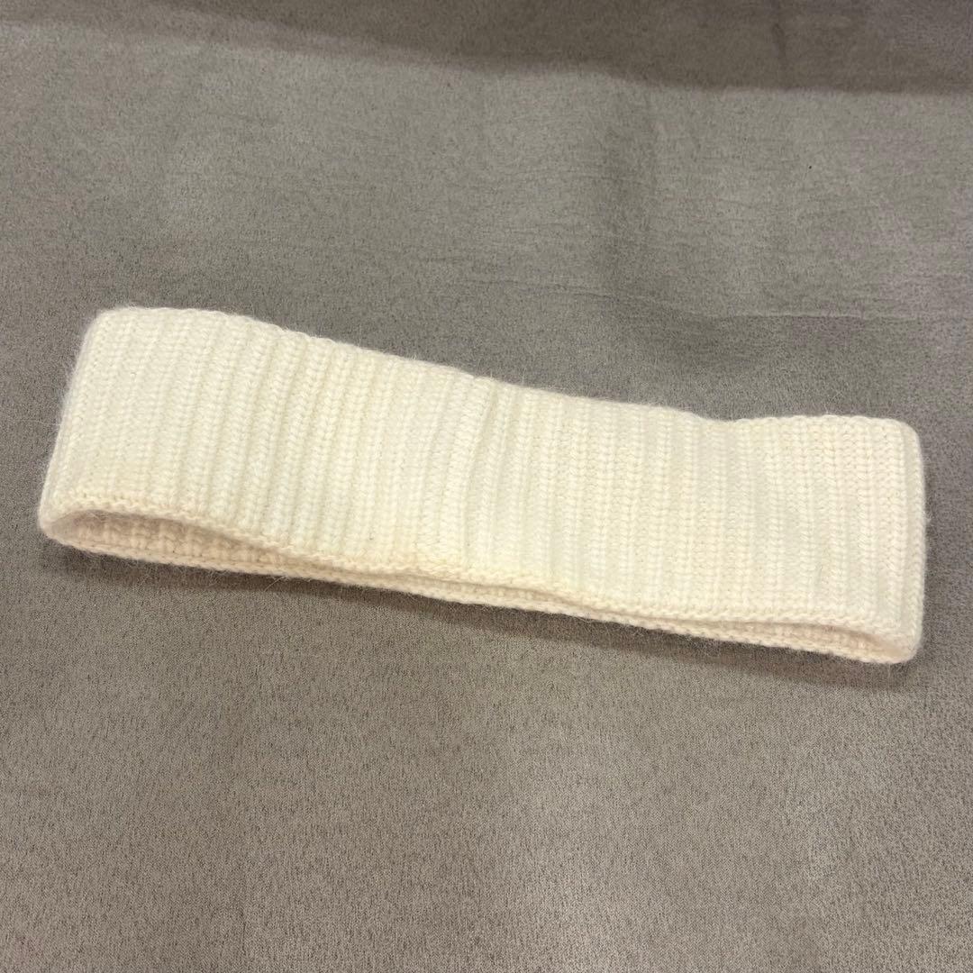 CELINE セリーヌ アンゴラ ロゴ ヘアバンド スキズ CELINE セリーヌ