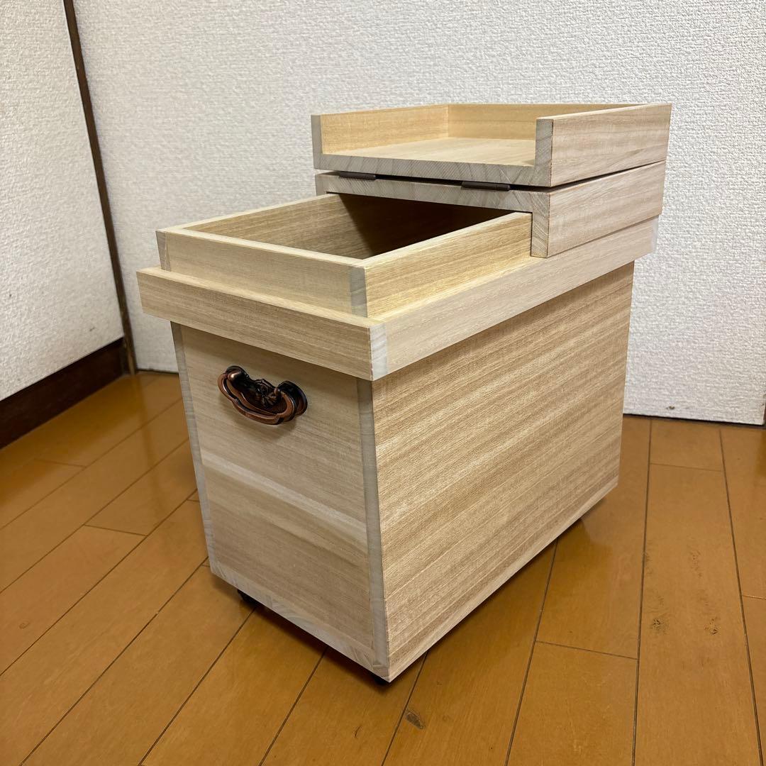 ※柴谷幸子※未使用品　山一　桐の米びつ 約10kg用