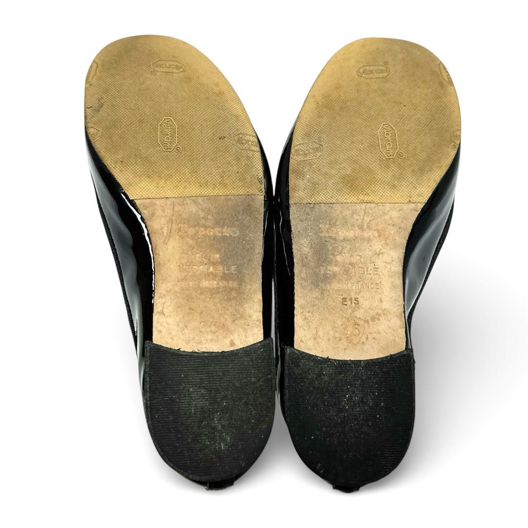 美品✨レペット 35/約22㎝ バレエシューズ サンドリオン エナメル 黒