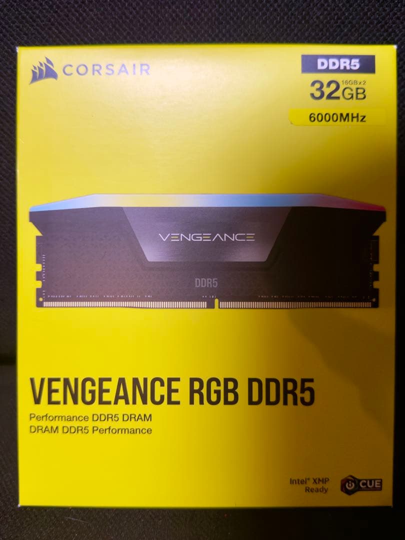 DDR5-6000MHz 16GB×2 【新品未開封】 中古】DDR5 16GB 2枚組（合計32GB） DDR5-6000(PC5-48000