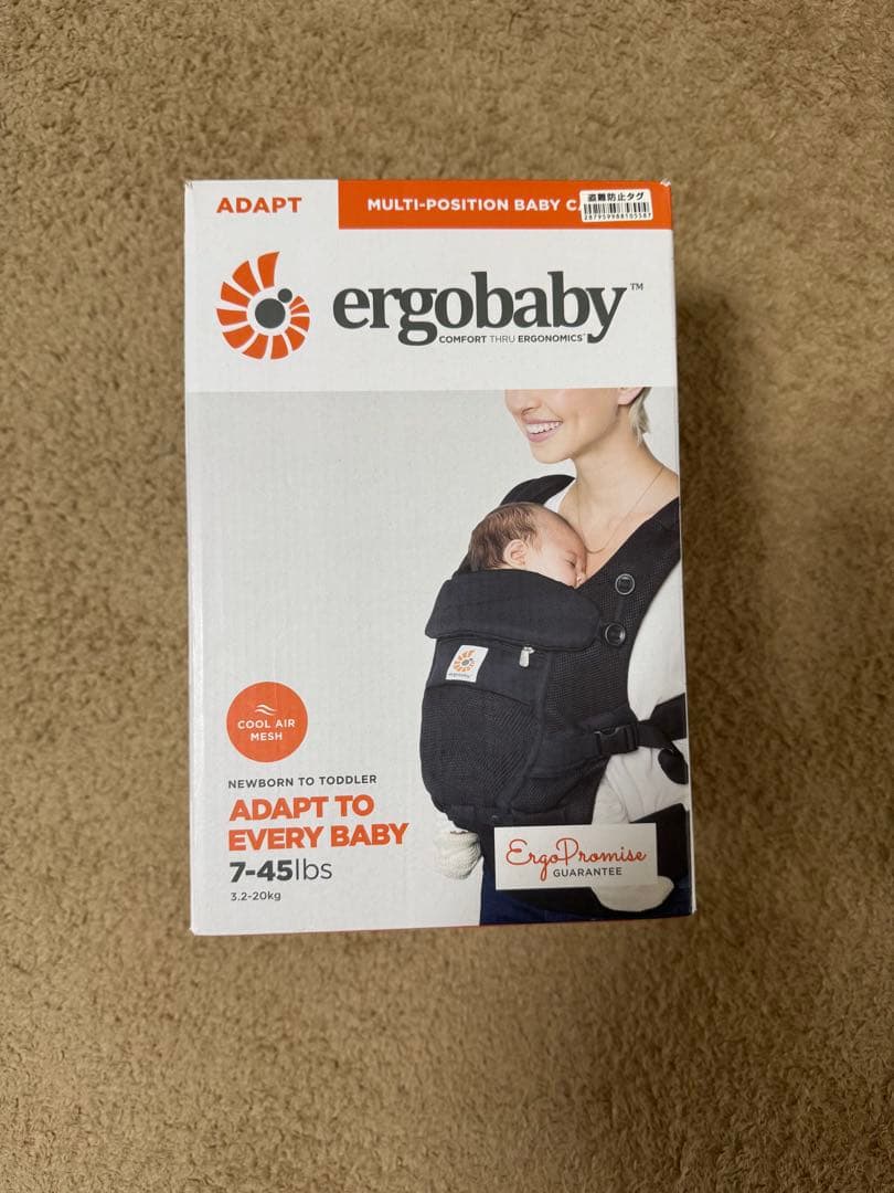 ergobaby ADAPT 抱っこ紐 ブラック 7-45lbs - メルカリ