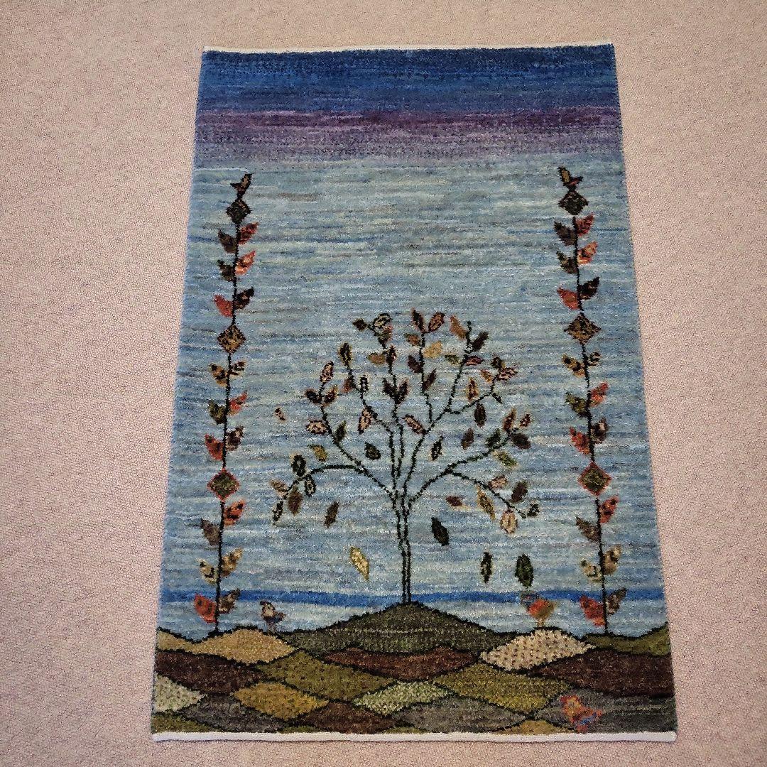 ゾランヴァリ カシュクリ ランドスケープ ギャッベ　98×63 f737ee5f9eb039b9816885f0ccad96