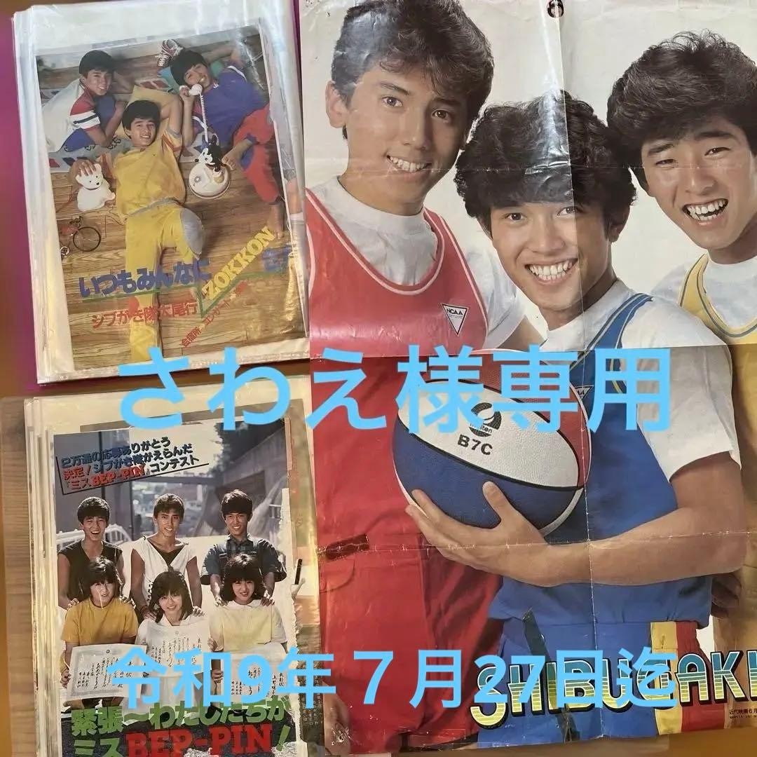 シブガキ隊 雑誌切り抜き 2冊 貴重セット 大量⑥➕ポスター付き - メルカリ