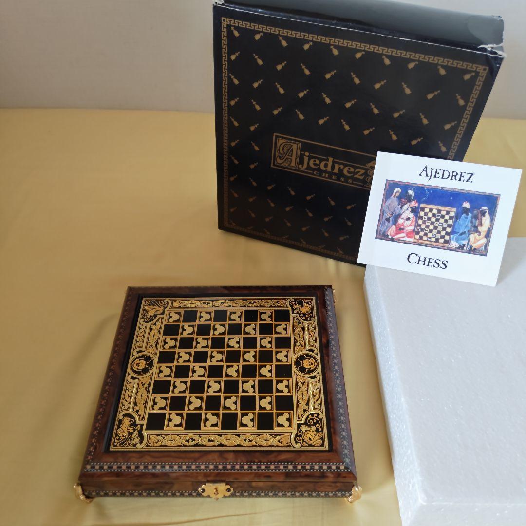 コレクション整理・希少】ディズニー 高級チェスセット 純金象嵌