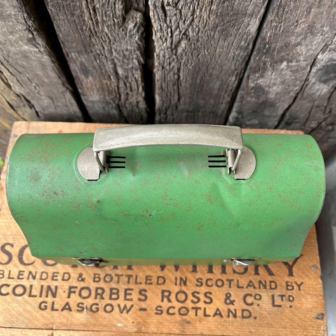 USA vintage】1940sサーモス メタル ランチボックス アメリカ