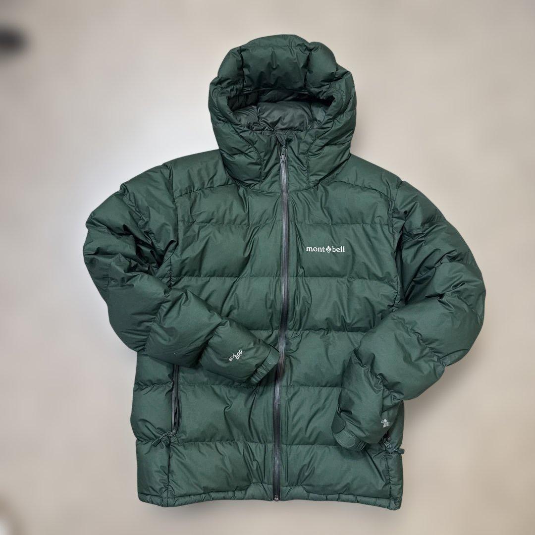 montbell フード付きダウンジャケット ダークグリーン　M Amazon.co.jp: モンベル ライトアルパインダウン パーカ Men's ダーク
