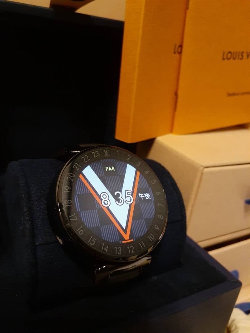 美品 ルイヴィトン タンブール ホライゾン QA002Z 腕時計 - メルカリ