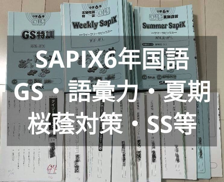 SAPIX 6年生国語セット - メルカリ