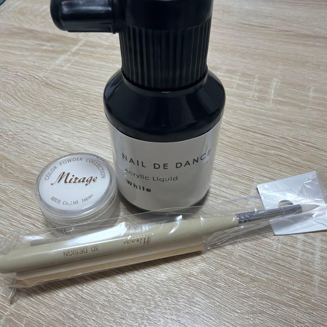 アクリルリキッドホワイト100ml/3Dデザインブラシ/カラーパウダー 楽天市場】スカルプチュア・3Dアート用液体 アクリルリキッド3個セット